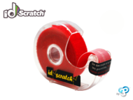 Scratch tape, ID-SCRATCH, dispenser box, 2,0 m, Chrismas Red